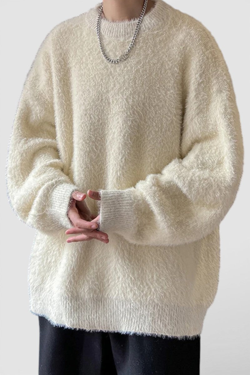 Fluffy Korean Knit Pullover