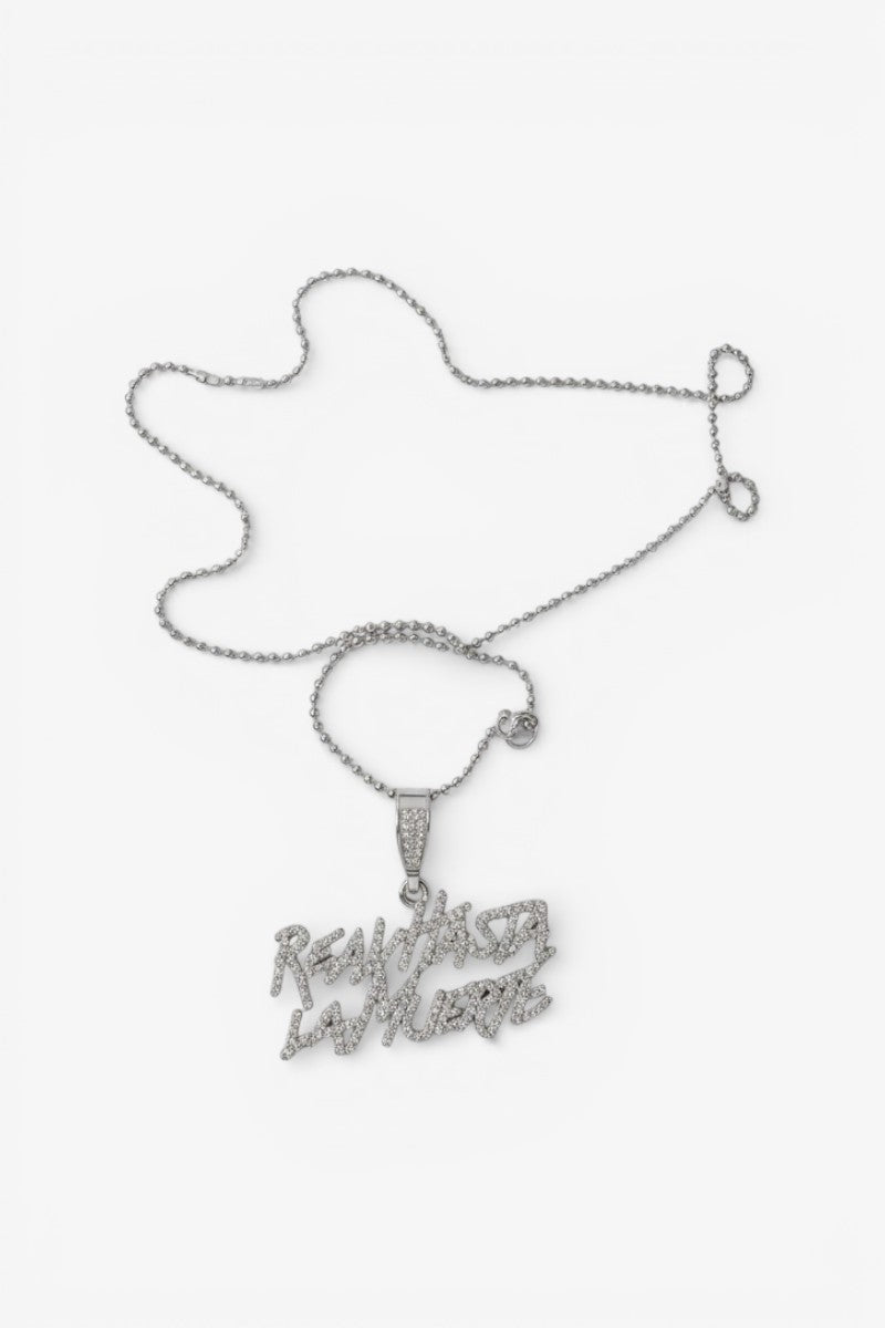 Iced-Out Hip Hop Letter Bling Necklace